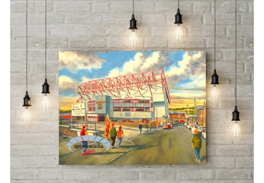 Valley Parade Stadium 'Going to the Match' Fine Art Canvas - Bradford City FC